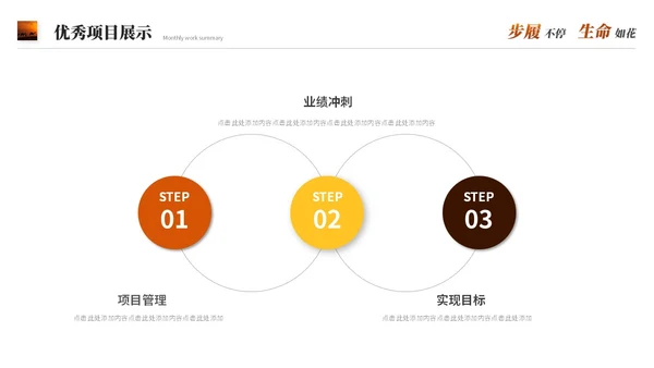 励志风沙漠骆驼创意月度工作总结工作汇报述职报告ppt模板