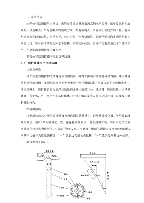 地铁车站基坑监测专题方案.docx