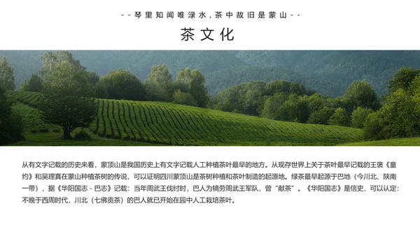 中国传统茶文化茶艺宣传PPT模板