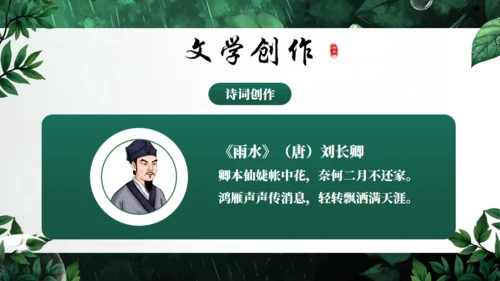 雨水节气通用PPT模板