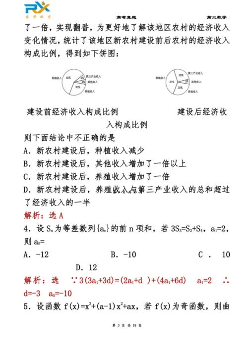 2018年全国高考新课标1卷理科数学试题(解析版).docx