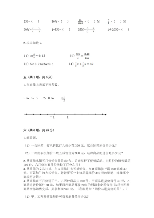 小学毕业班数学检测卷附参考答案【夺分金卷】.docx