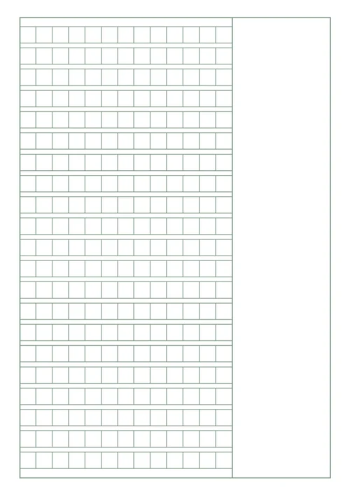 简约绿色方格纸作文纸记录纸学习纸稿纸作文纸