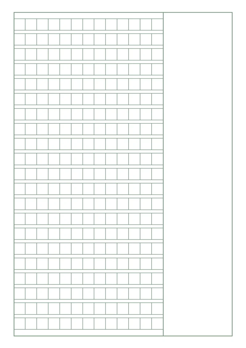 简约绿色方格纸作文纸记录纸学习纸稿纸作文纸