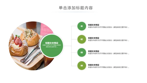 美食甜点下午茶烘培蛋糕动态PPT模板