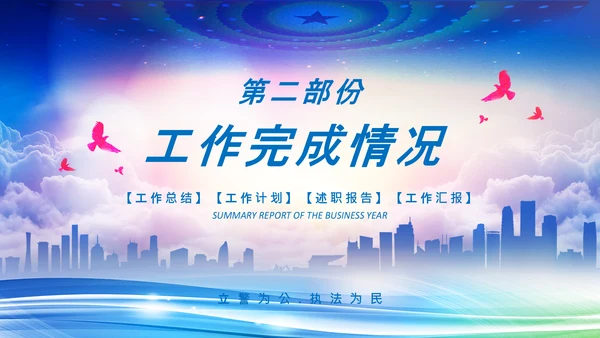 公安局警察交警队刑警工作总结计划PPT