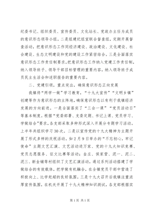 落实意识形态工作情况汇报.docx