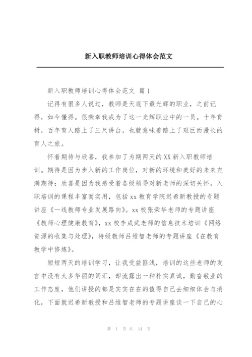新入职教师培训心得体会范文.docx