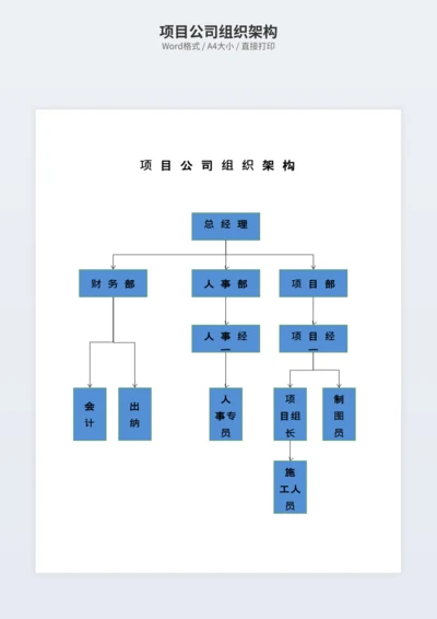 项目公司组织架构