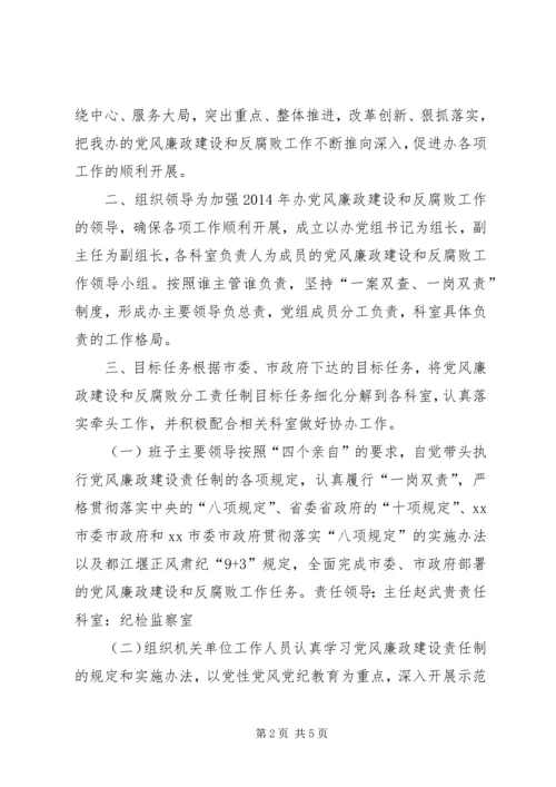 移民办党风廉政建设工作实施意见.docx