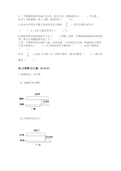 苏教版六年级下册数学期中测试卷附完整答案【历年真题】.docx