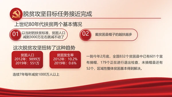 红色党建中国特色社会主义动态PPT
