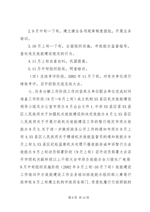 行政机关效能建设方案(参考) (3).docx