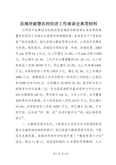 县域突破暨农村经济工作座谈会典型材料 (4).docx