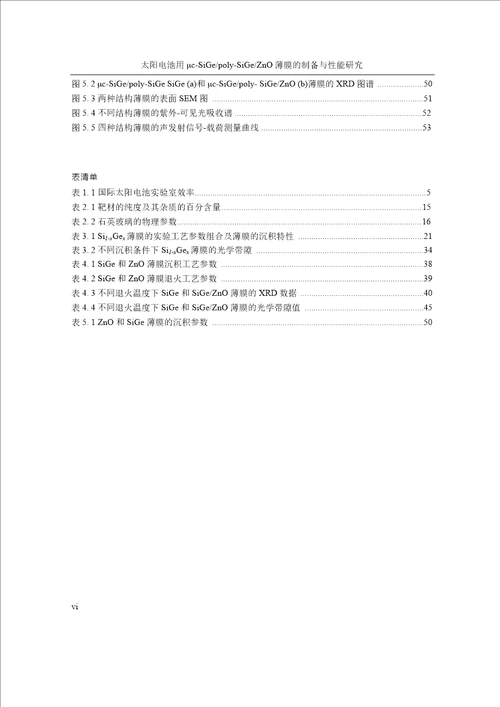 太阳电池用csigepolysigezno薄膜的制备与性能分析