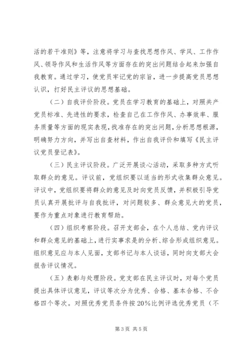 民主评议党员工作报告 (2).docx