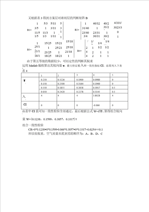 大气污染论文数学建模