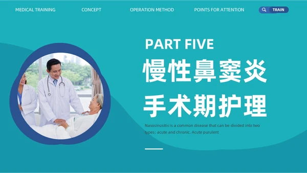 鼻窦炎的护理实拍商务PPT鼻炎