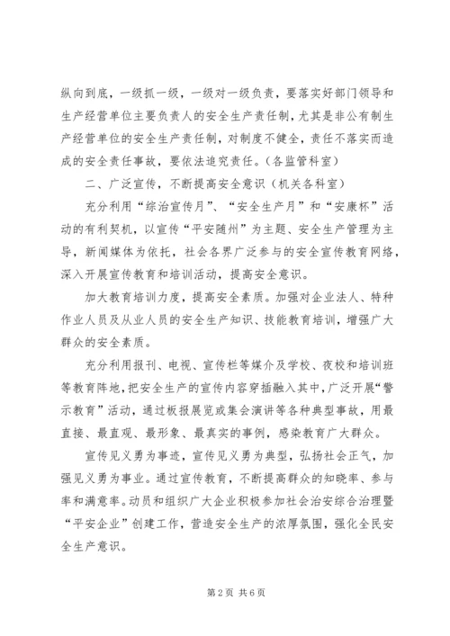 市安监局社会治安综合治理暨平安创建工作计划.docx