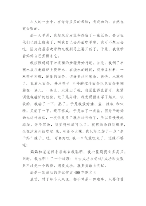 那是一次成功的尝试作文400字.docx