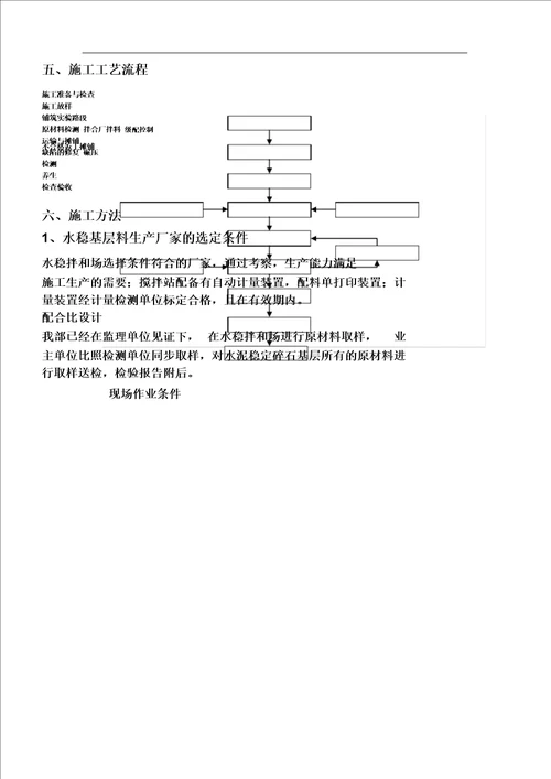 水泥稳定碎石基层专项施工组织规划方案