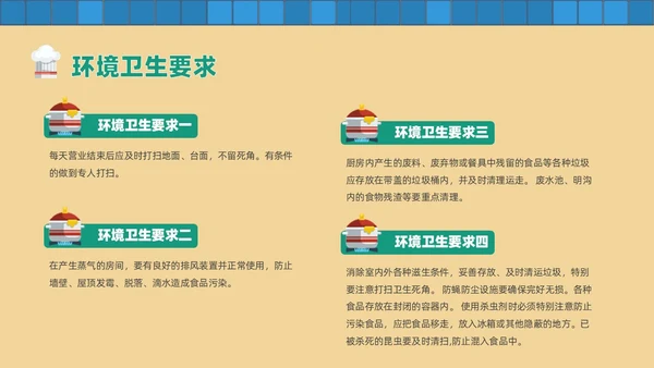 黄色卡通风幼儿园厨房人员培训课件幼儿园培训