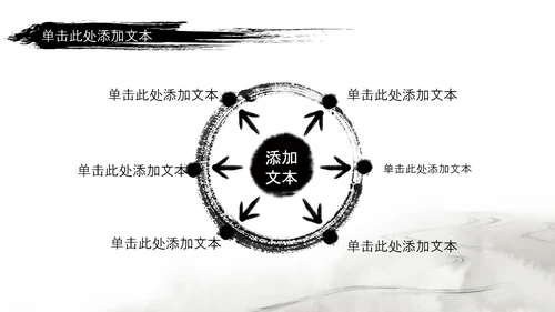 水墨风中国功夫文化中华武术ppt模板