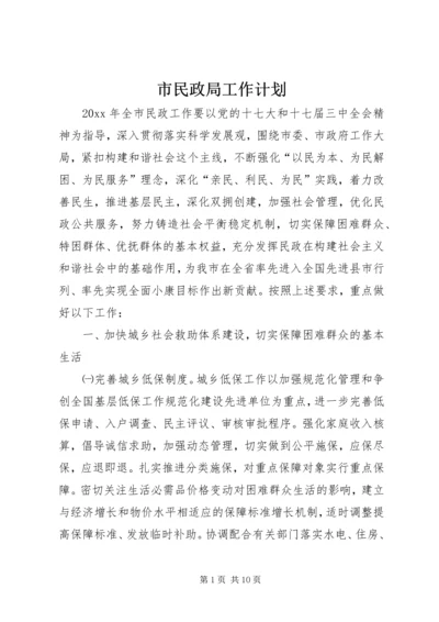 市民政局工作计划 (4).docx