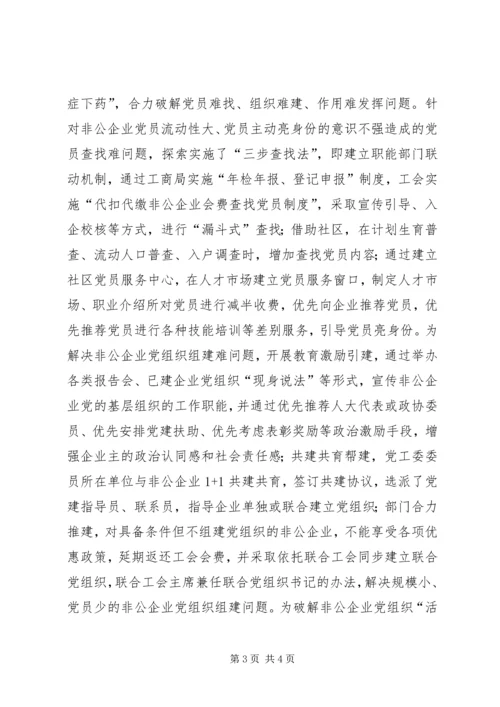 市委积极构建非公企业党建工作 (3).docx