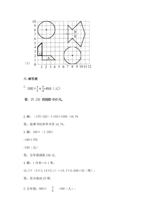人教版六年级上册数学期末测试卷（达标题）word版.docx