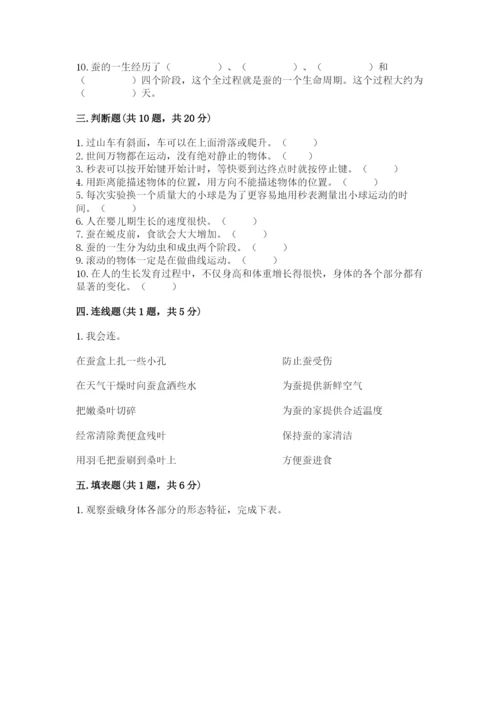 教科版三年级下册科学期末测试卷附精品答案.docx