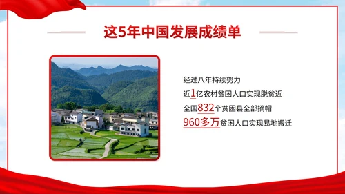 红色党政实景全国两会政府工作报告带内容PPT模板