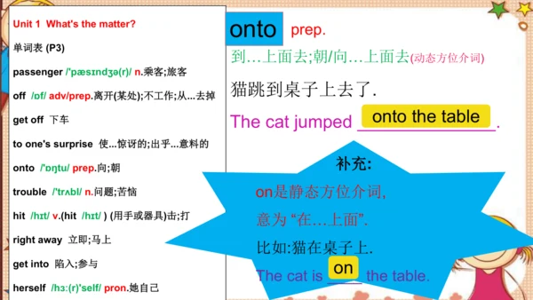 人教版八下Unit 1 What's the matter? SectionA词汇精讲课件