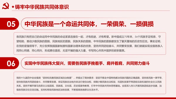 筑牢中华民族共同体意识民族团结民族政策PPT