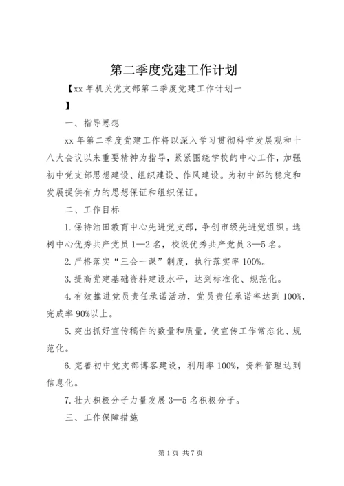 第二季度党建工作计划 (6).docx