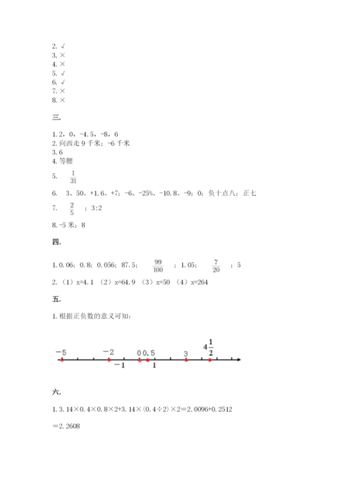 苏教版小升初数学模拟试卷含答案【突破训练】.docx