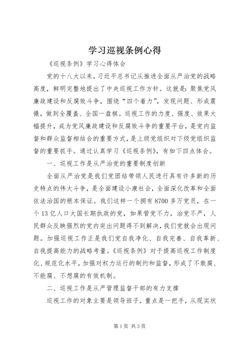 学习巡视条例心得 (2).docx