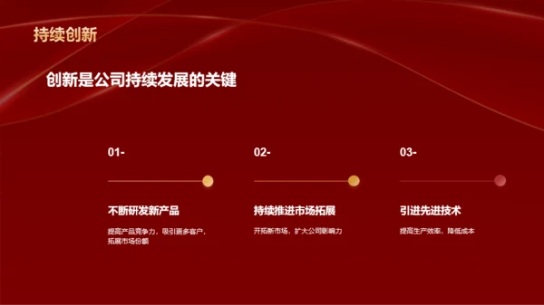 红色奢华企业通用行业年会庆典PPT模板