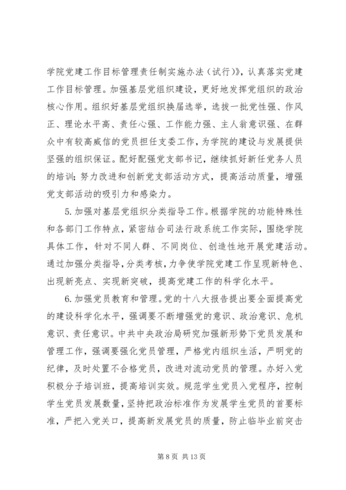 学院党建工作会议报告.docx