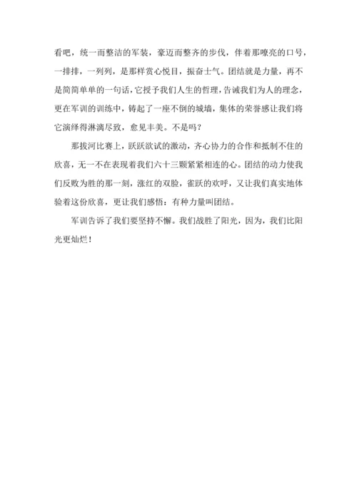 初中军训心得体会模板八篇.docx