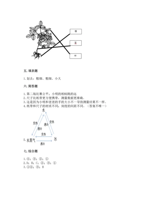 教科版一年级上册科学期末测试卷（历年真题）.docx