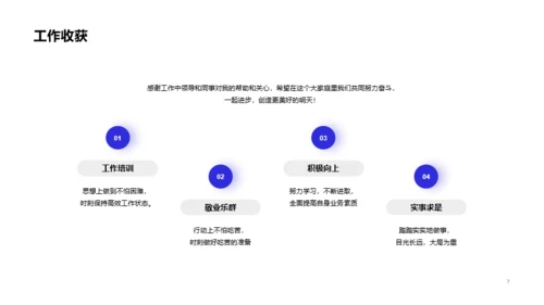 紫色简约物流快递述职报告PPT案例