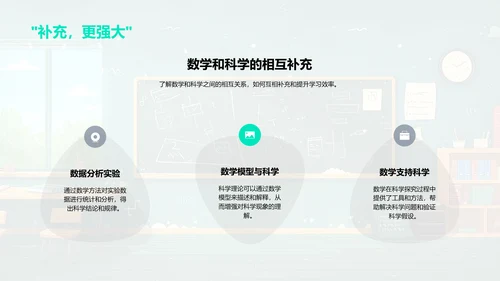 科学数学融合探讨PPT模板