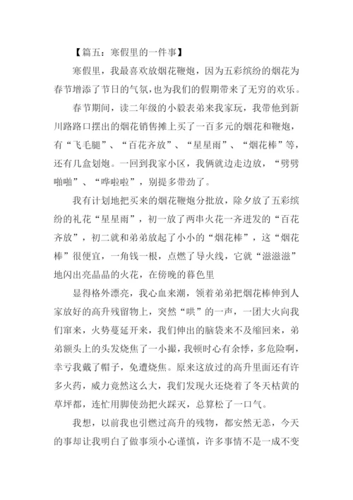 寒假里发生的一件事作文300字.docx