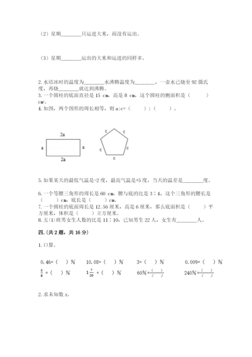 小学毕业班数学检测卷精品（精选题）.docx