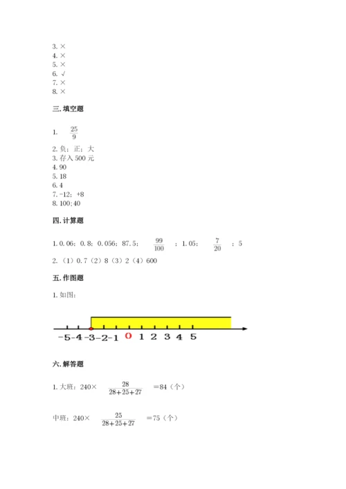 北京版六年级下册期末真题卷含答案（名师推荐）.docx