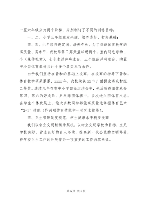 小学体卫艺工作汇报资料.docx