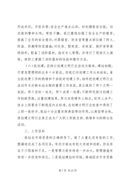 交通运输收费站工作总结.docx