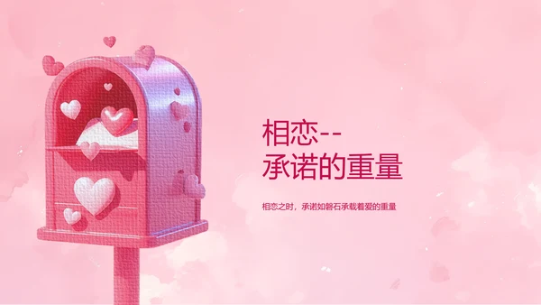 粉色像素风爱你每天都是情人节活动介绍ppt模板