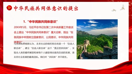 铸牢中华民族共同体民族团结党建PPT课件党课